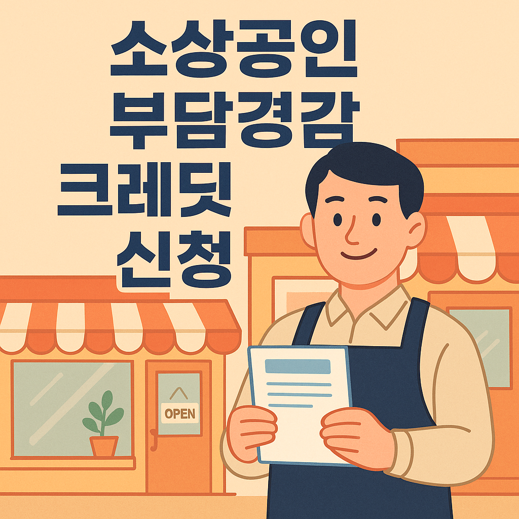 소상공인 부담경감 크레딧 관련 사진