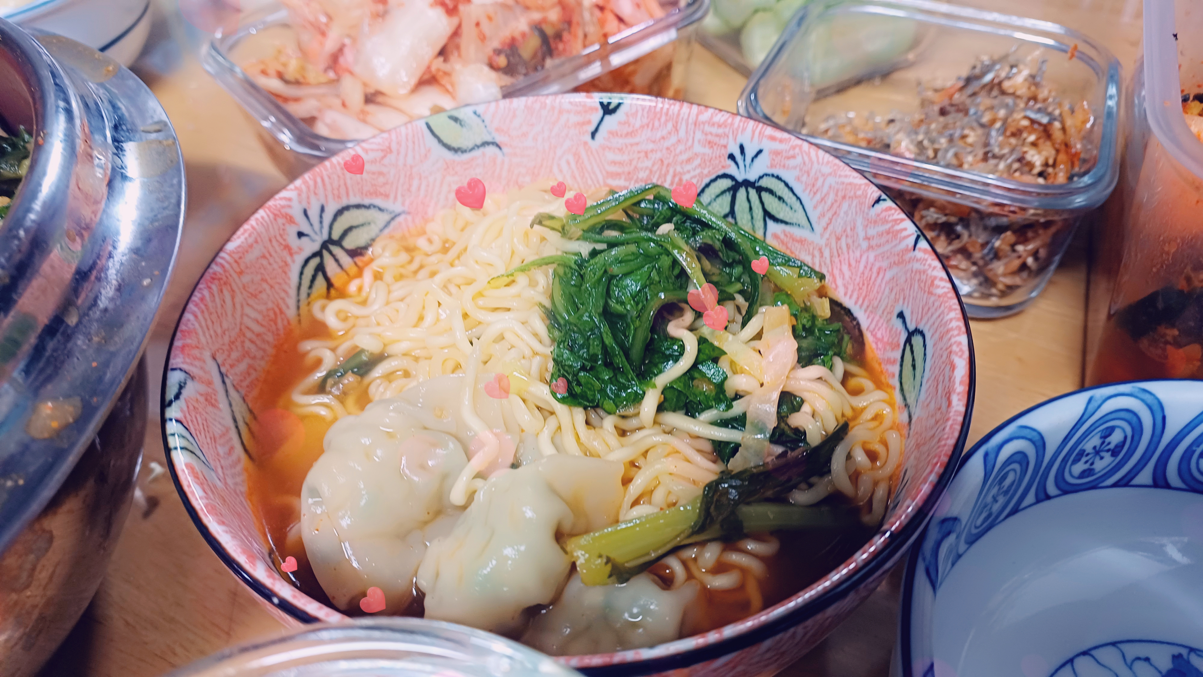 쑥라면 만들기