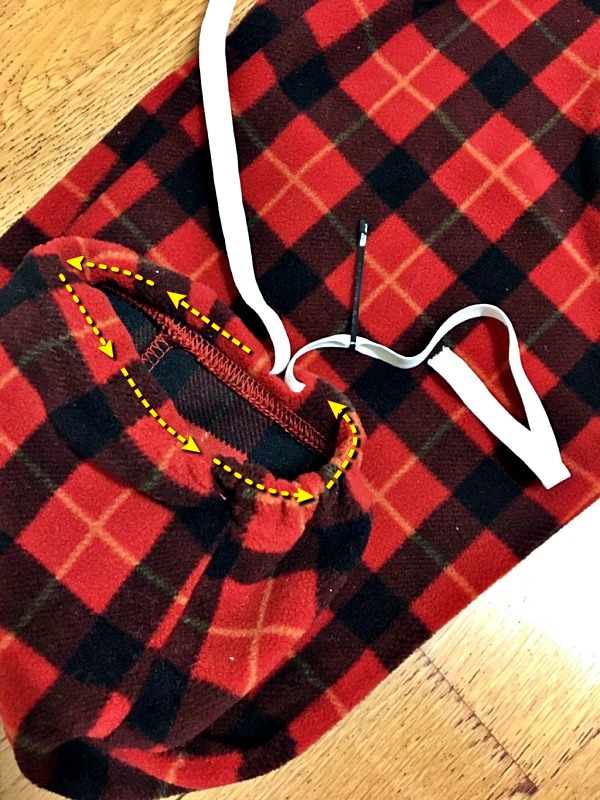 홈웨어 바지 밑단 길이 짧게 줄이는법