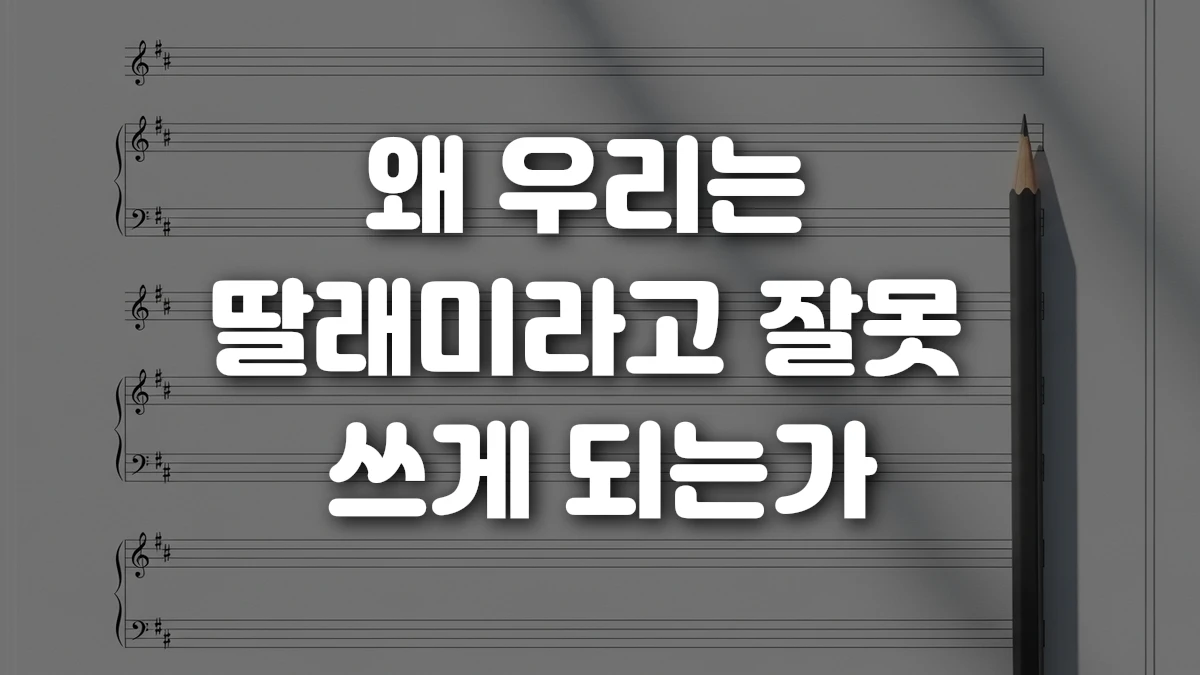 왜 우리는 딸래미라고 잘못 쓰게 되는가
