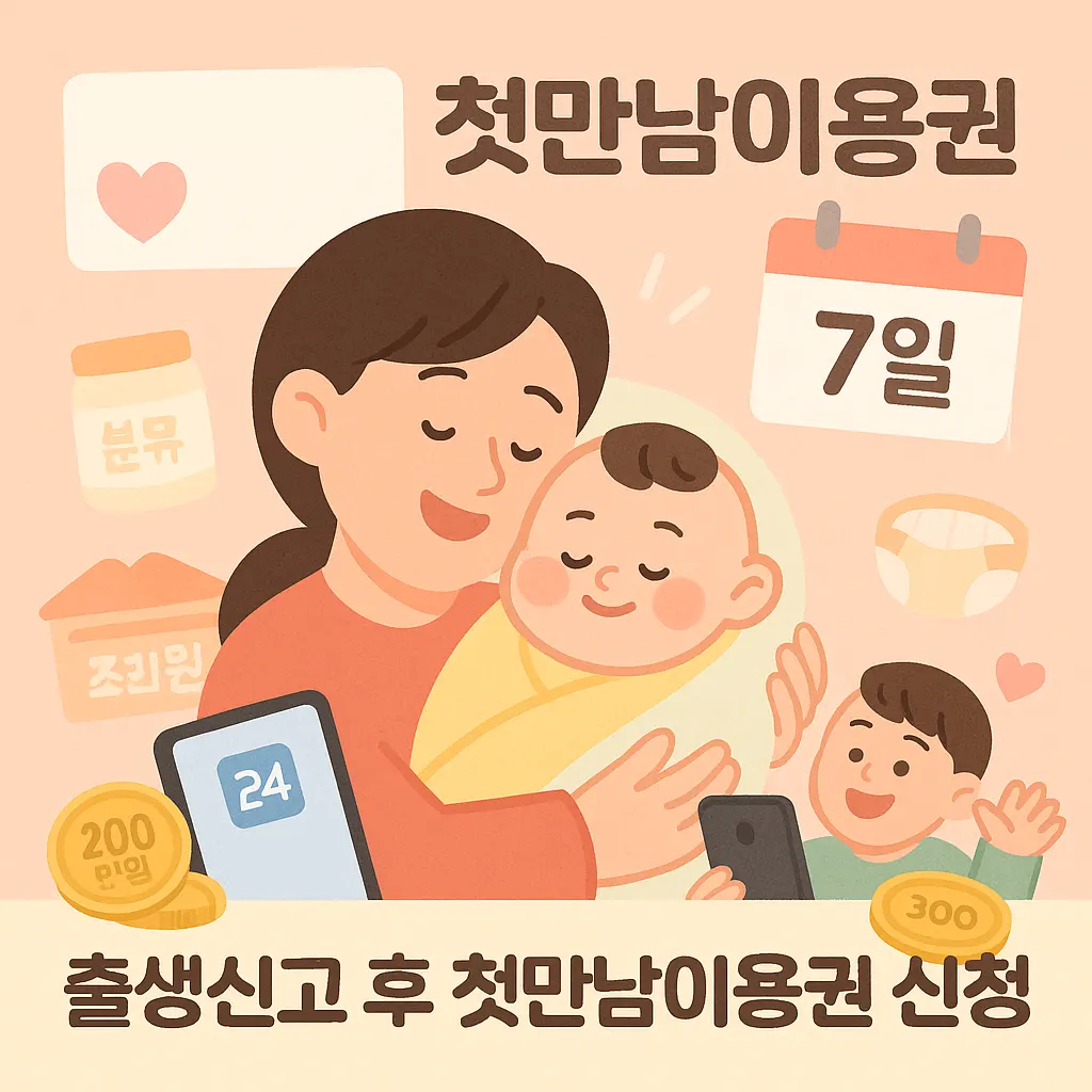 첫만남이용권 2025 출생신고 신청 지급시기
