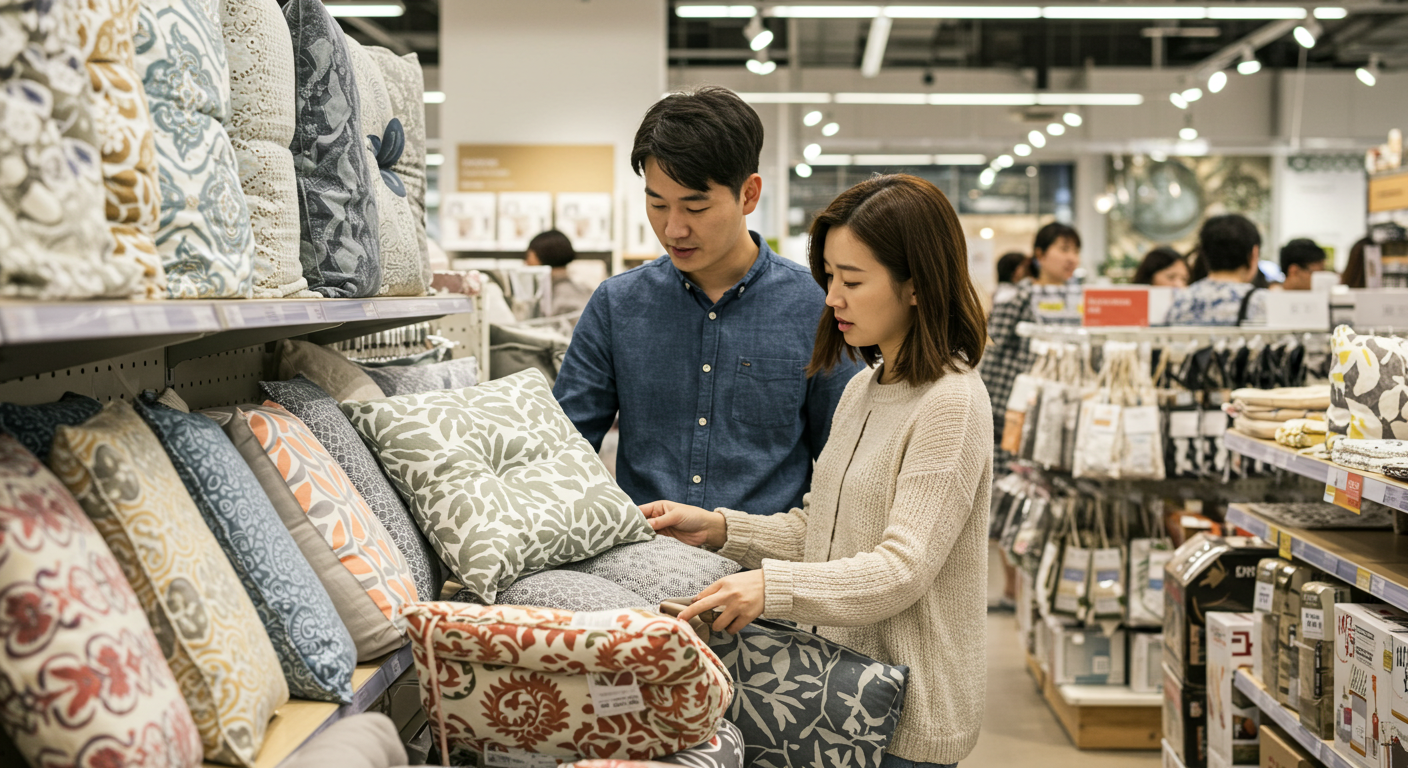 식탁의자 방석커버