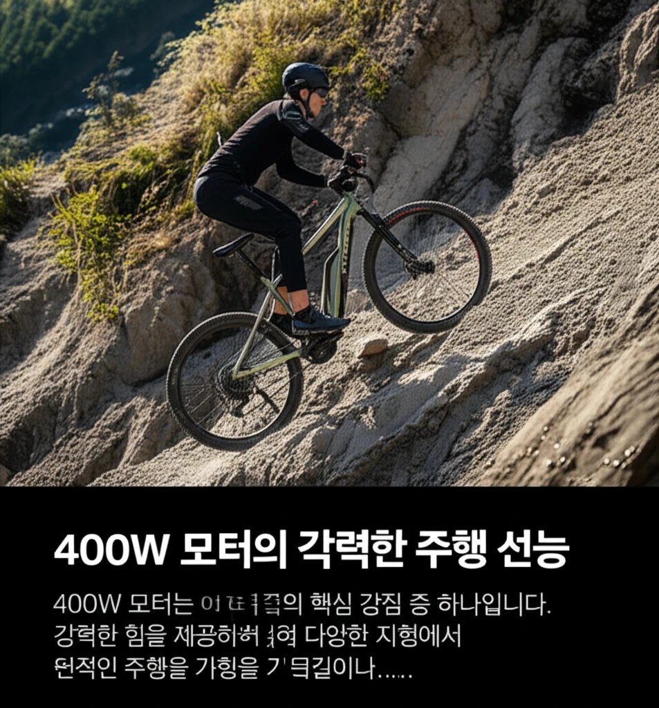 언덕길 정복! 400W 접이식 전기 