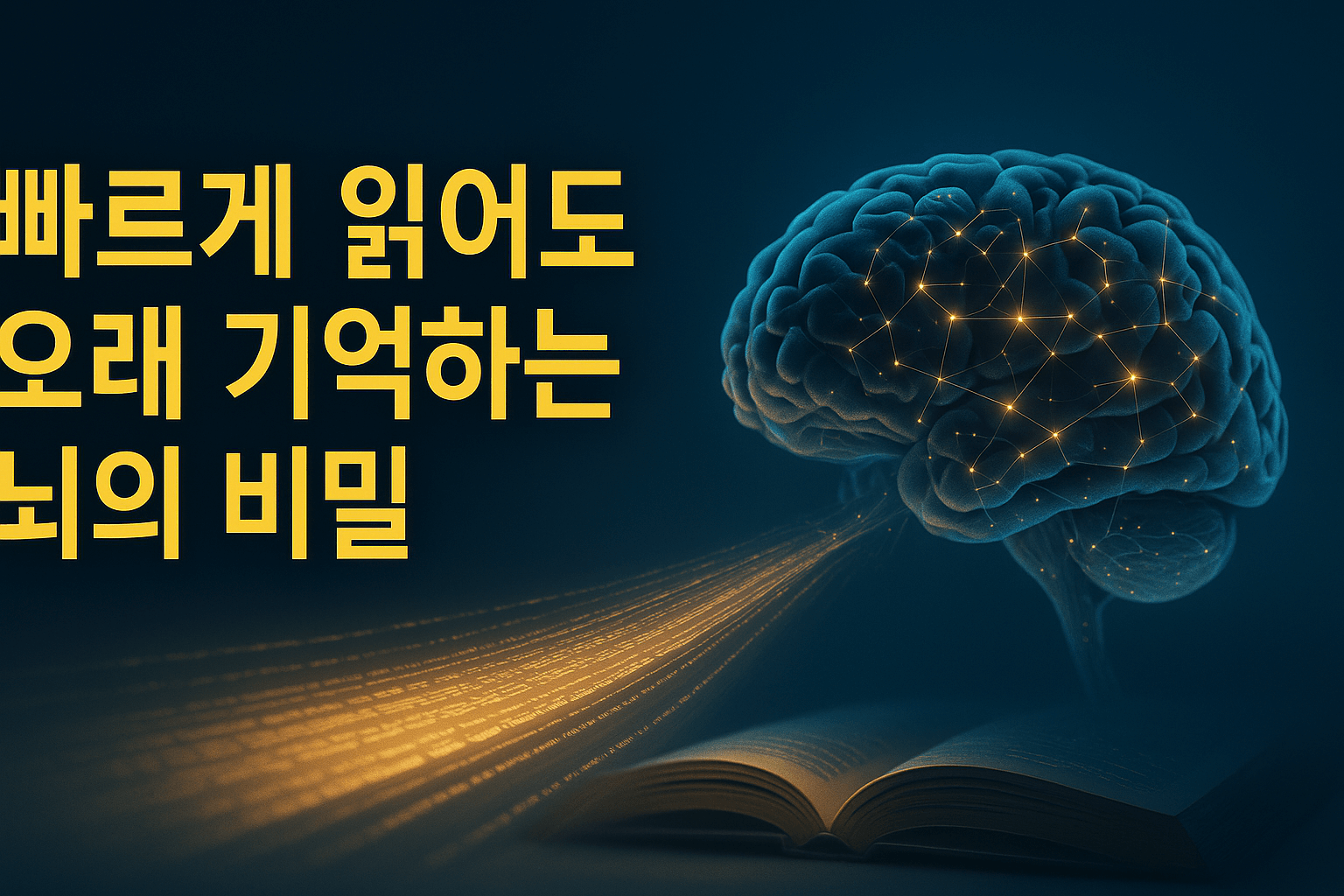 빠르게 읽을수록 더 기억나는 사람들