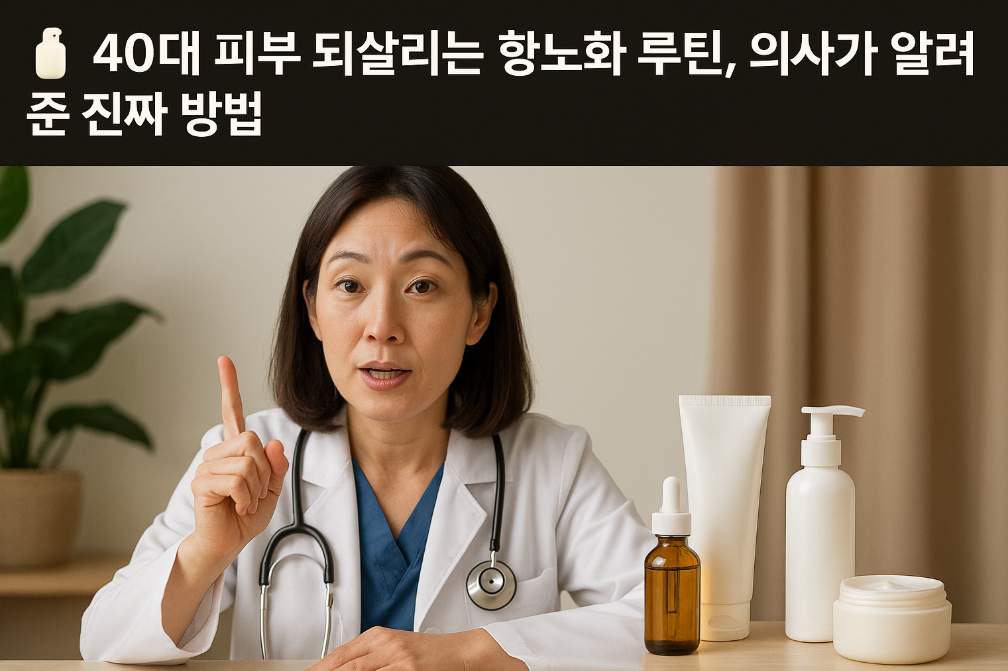 40대 피부 되살리는 항노화 루틴