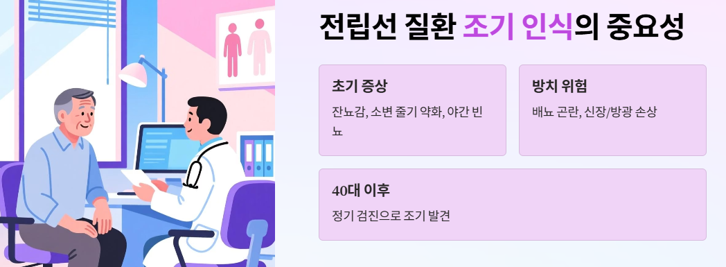 전립선 질환 조기 인식의 중요성