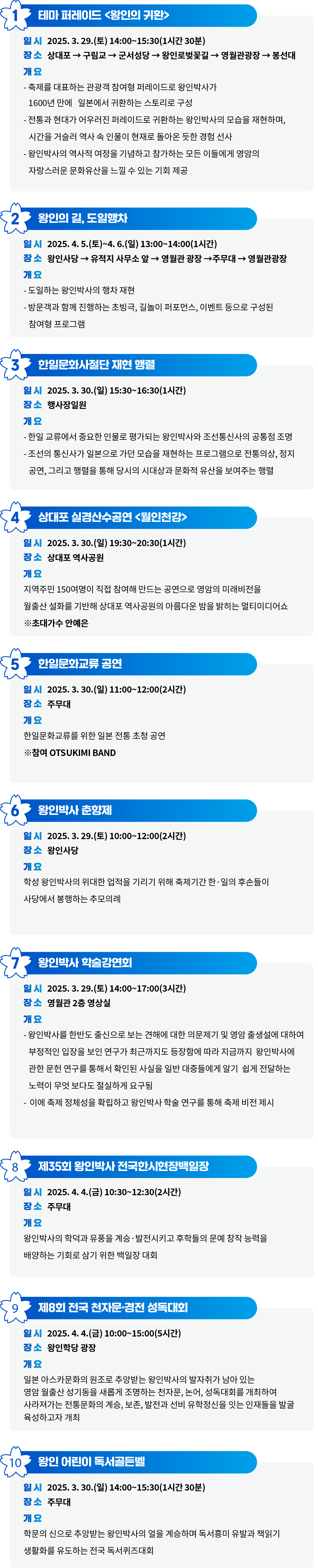 영암왕인문화축제 2025 퍼레이드