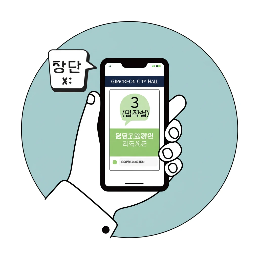 김천시 불법 주정차단속알림 서비스 등..