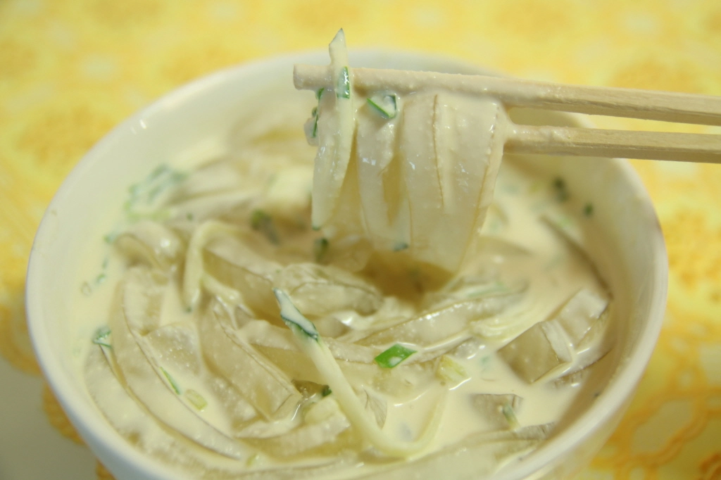 우무묵 콩국
