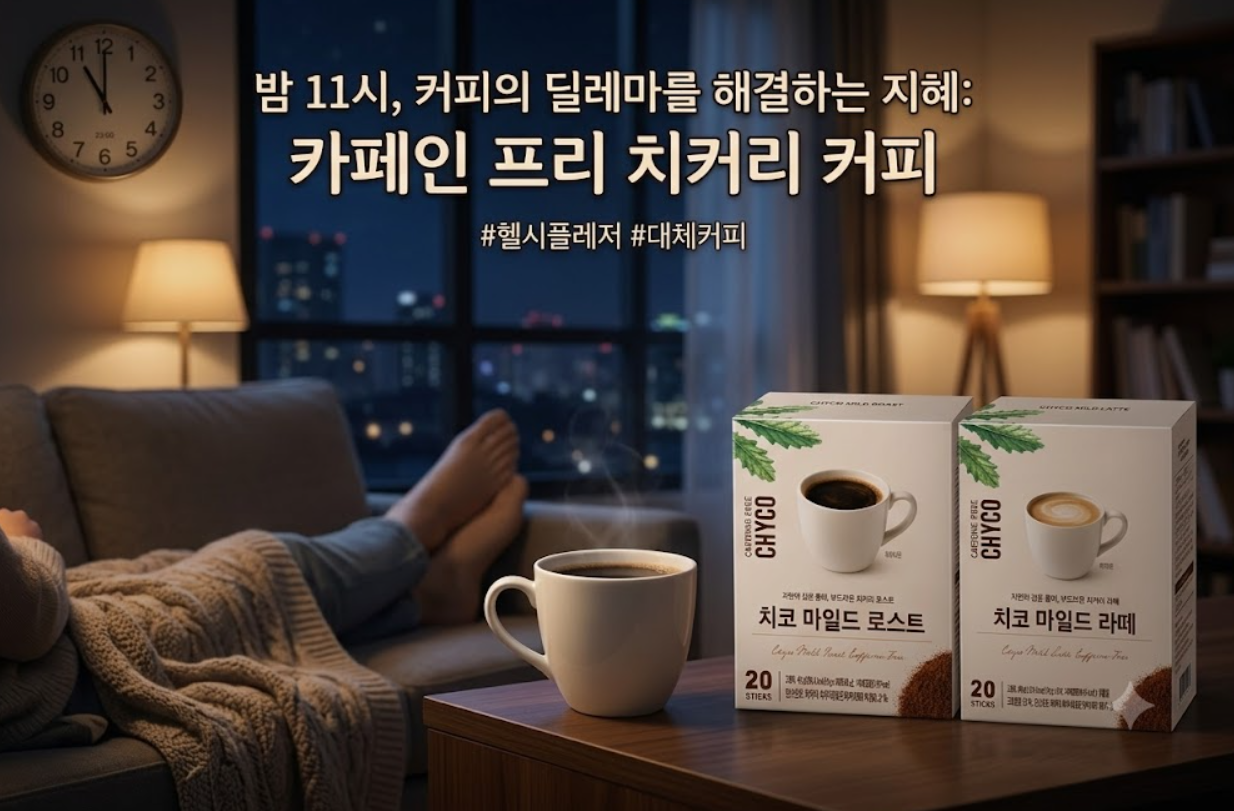 대체 커피 (헬시플레저, 디카페인, 치커리)