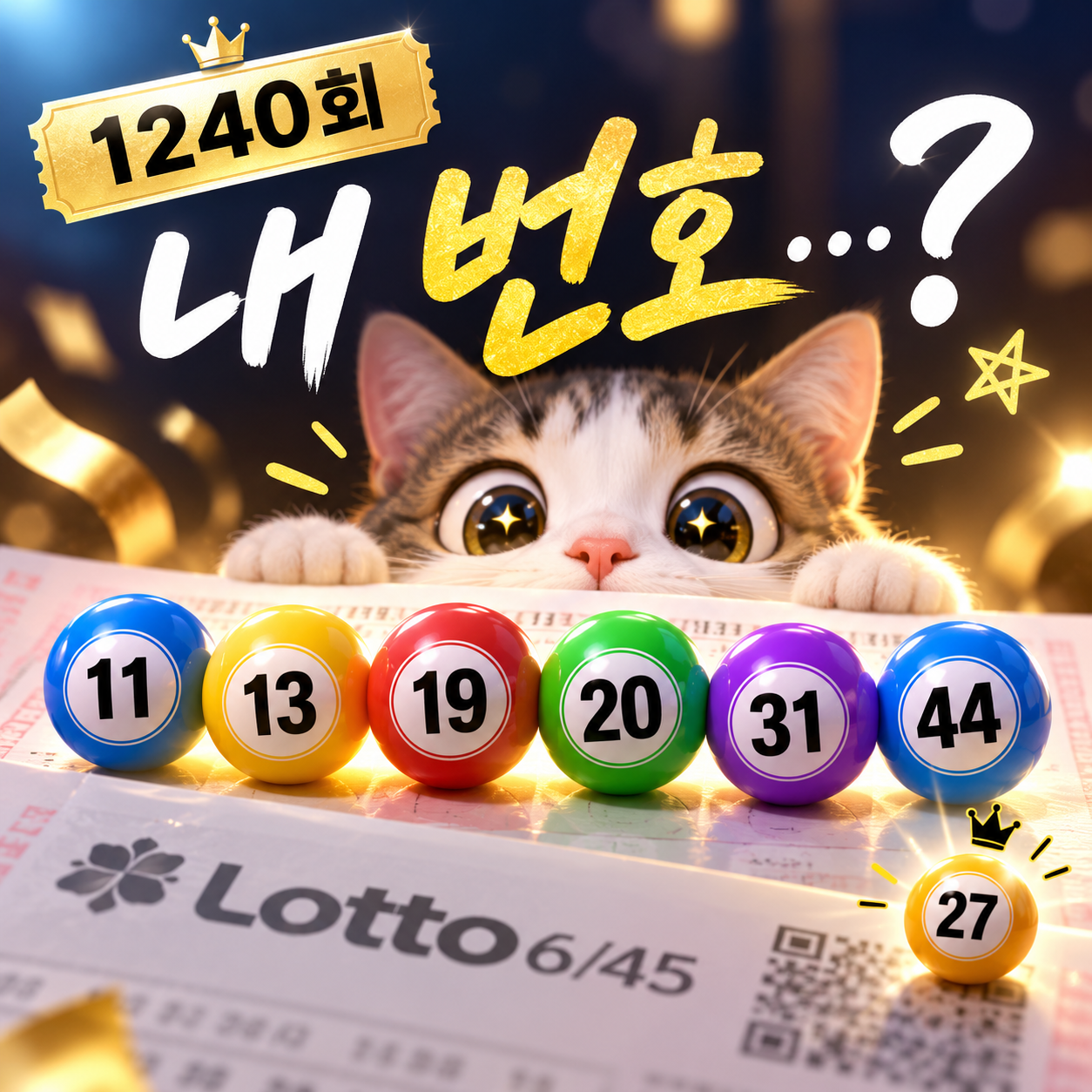 1240회 로또 당첨 번호