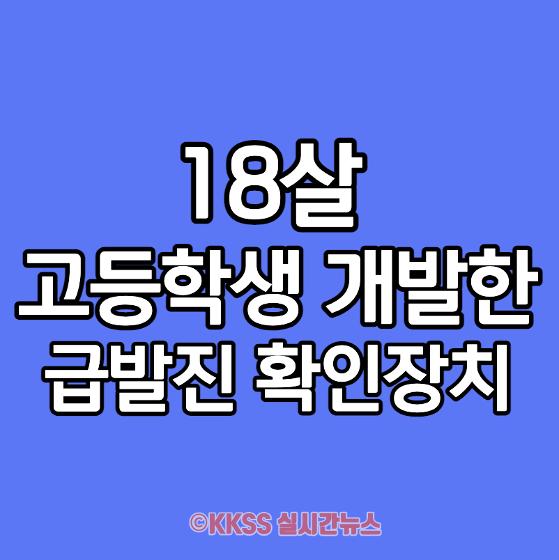 18살 고등학생 개발한