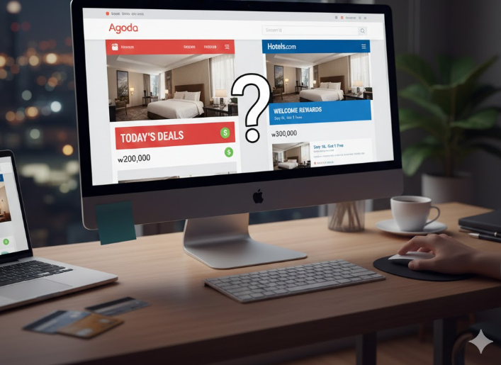 아고다 vs 호텔스닷컴