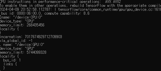 cmd gpu 확인 결과