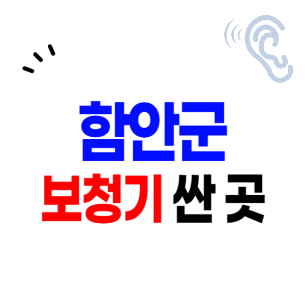 함안군 보청기 가격비교 잘하는 곳 싼 센터, 구매 렌탈 상담 난청지원 정부보조금 할인 신청