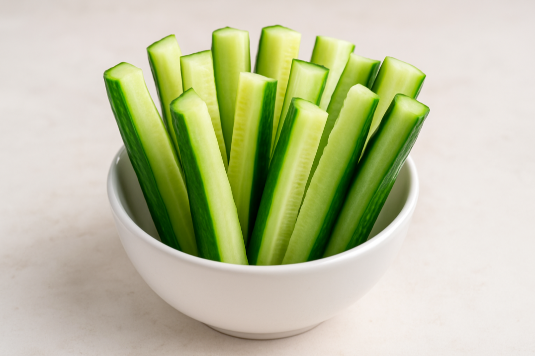 봄철 다이어트에 좋은 수분 가득 오이 스틱 저칼로리 간식 사진