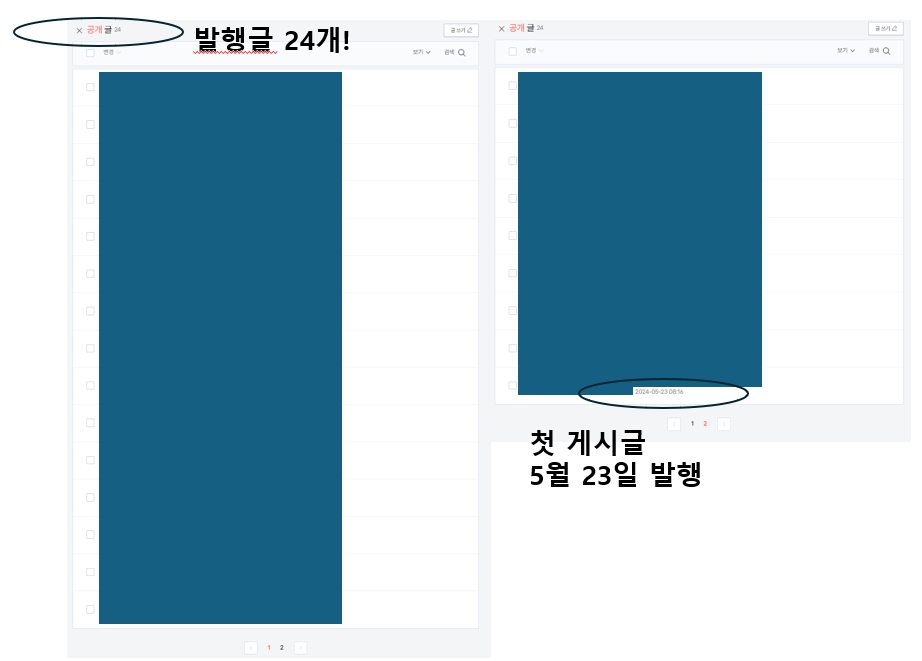 애드센스 승인까지 글 24개 발행