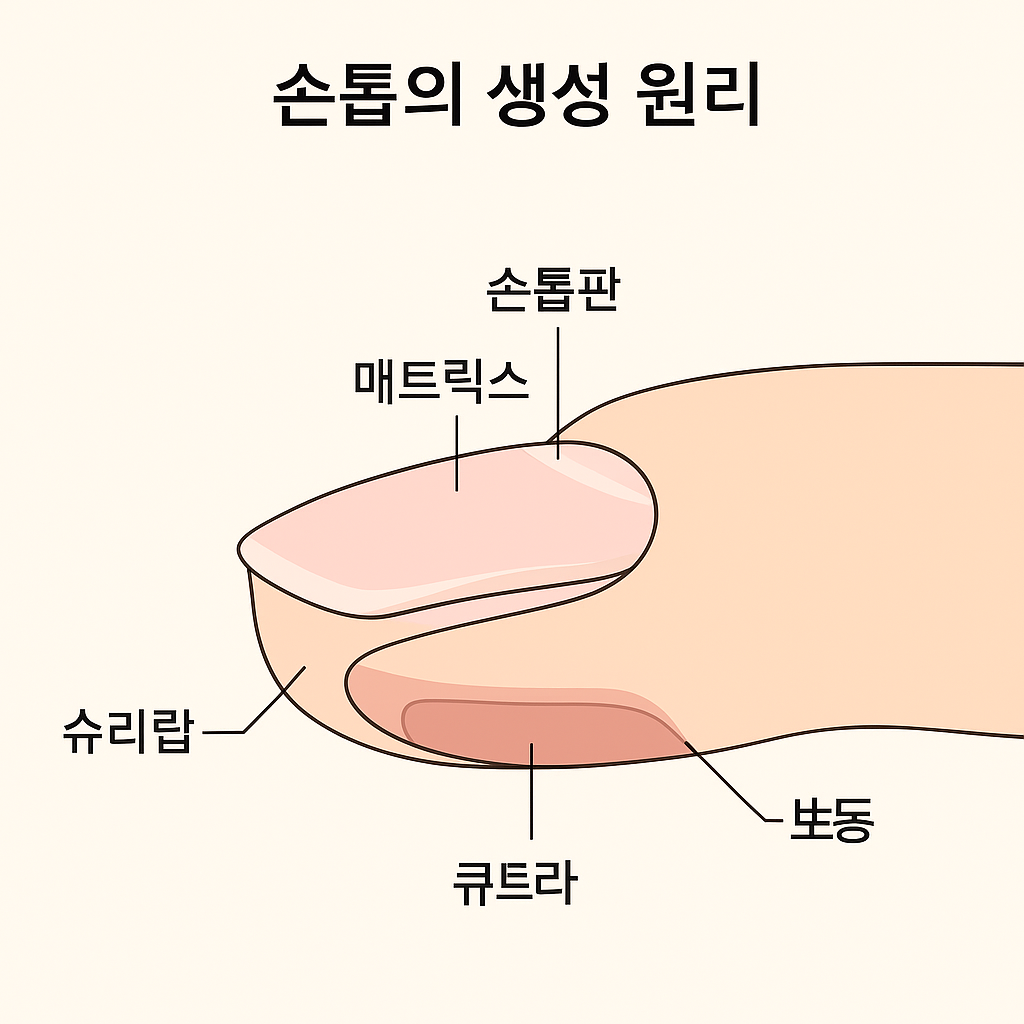손톱의 생성 원리