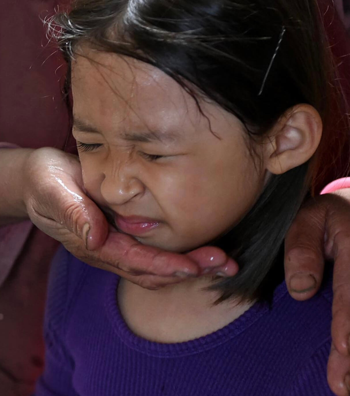 찬물로 세수하는 성은이