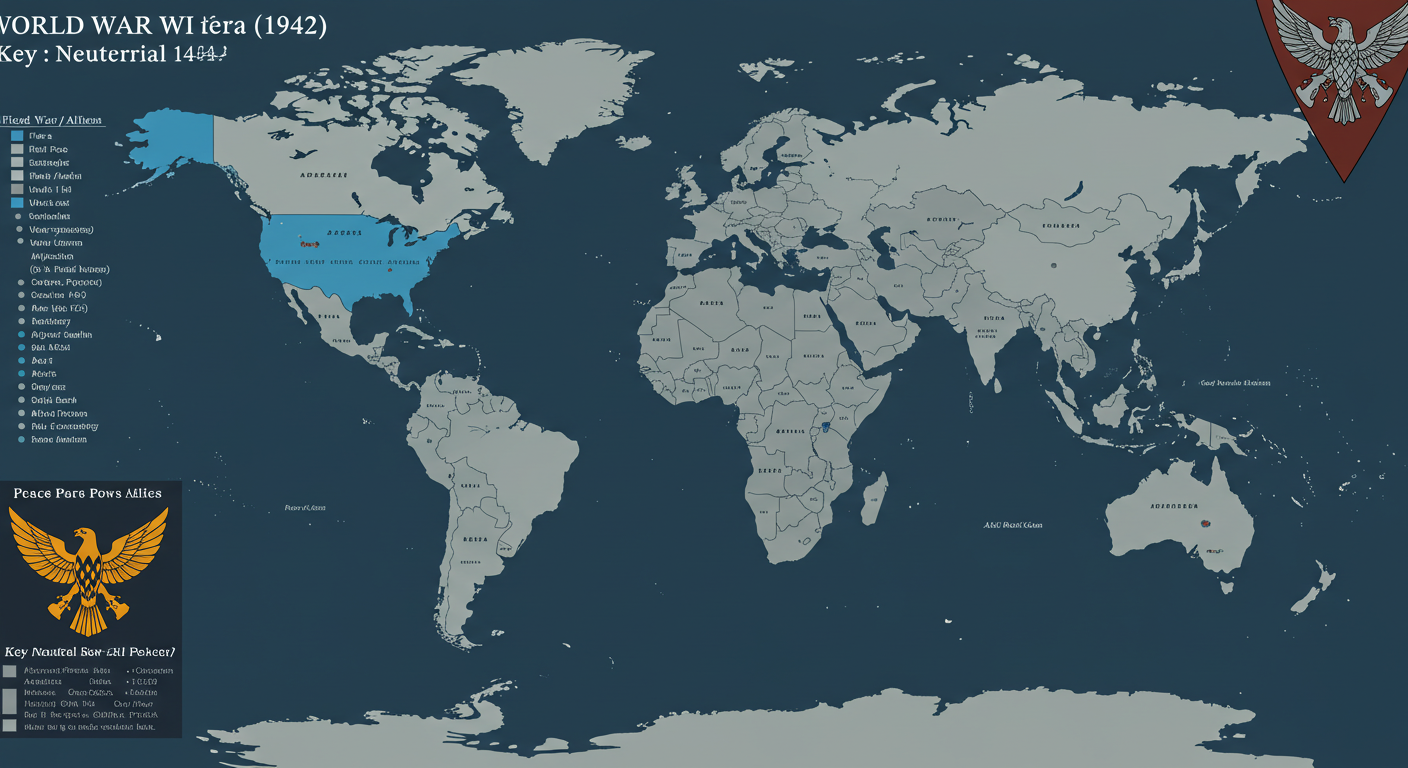 한눈에 보는 2차 세계대전 참전국가