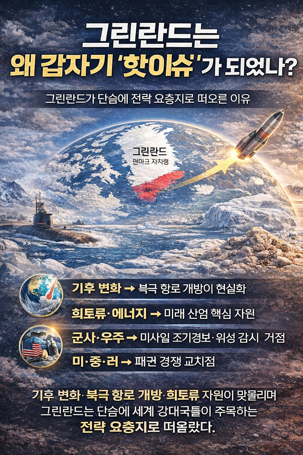 GL [그린란드는 왜 지금 세계의 중심이 되었나]ㅣ트럼프 2025~2026 발언으로 다시 불붙은 북극 패권 전쟁
