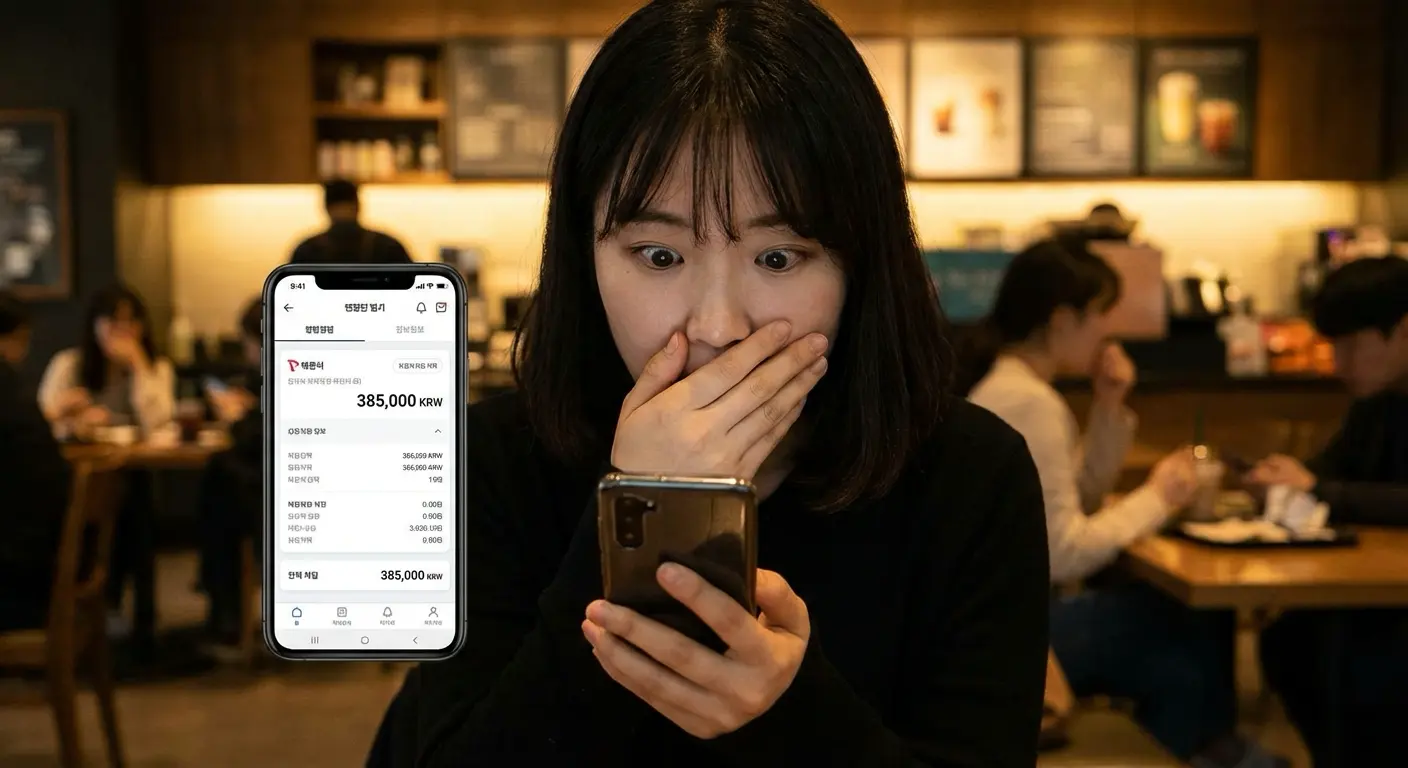 휴대폰 요금이 많이 나와 놀란 사람