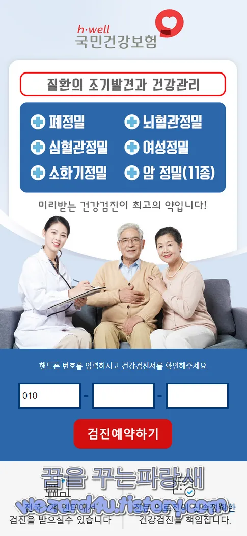 국민건강보험 피싱 사이트