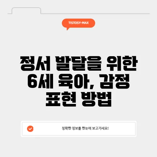 정서 발달을 위한 6세 육아, 감정 표현 방법