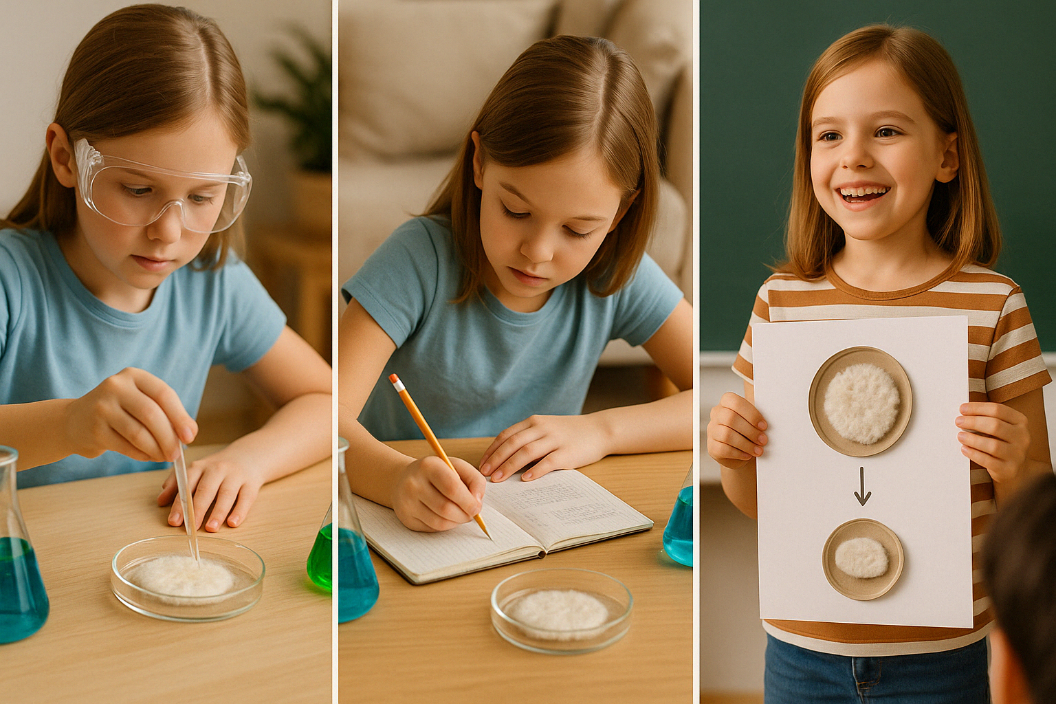 아이들과 함께하는 균사체 과학 실험 교실 (Ai생성이미지)