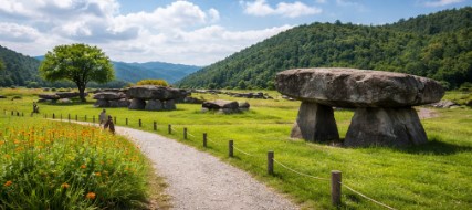 고창 고인돌유적지 전경