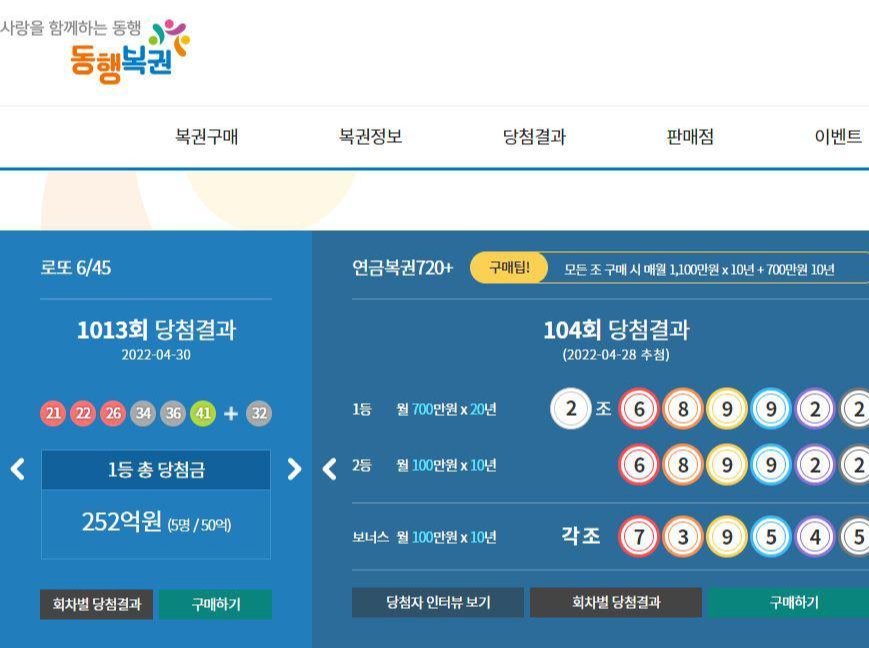 인터넷 복권판매사이트