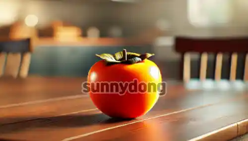 글의 이해를 높이기 위한 잘 익은 감 이미지