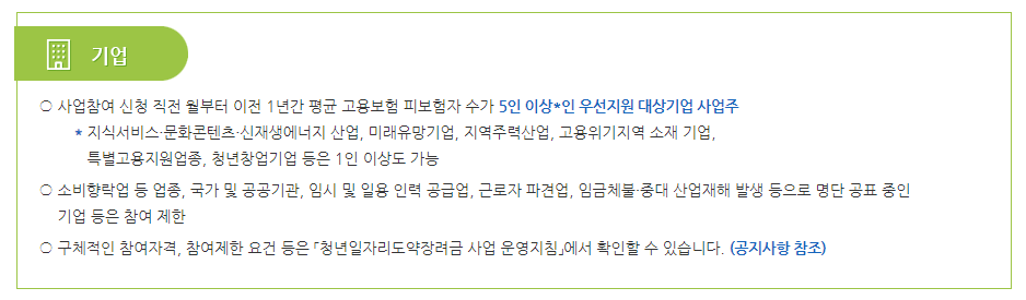 청년일자리도약장려금