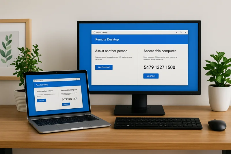 크롬 원격 데스크톱 설정 화면