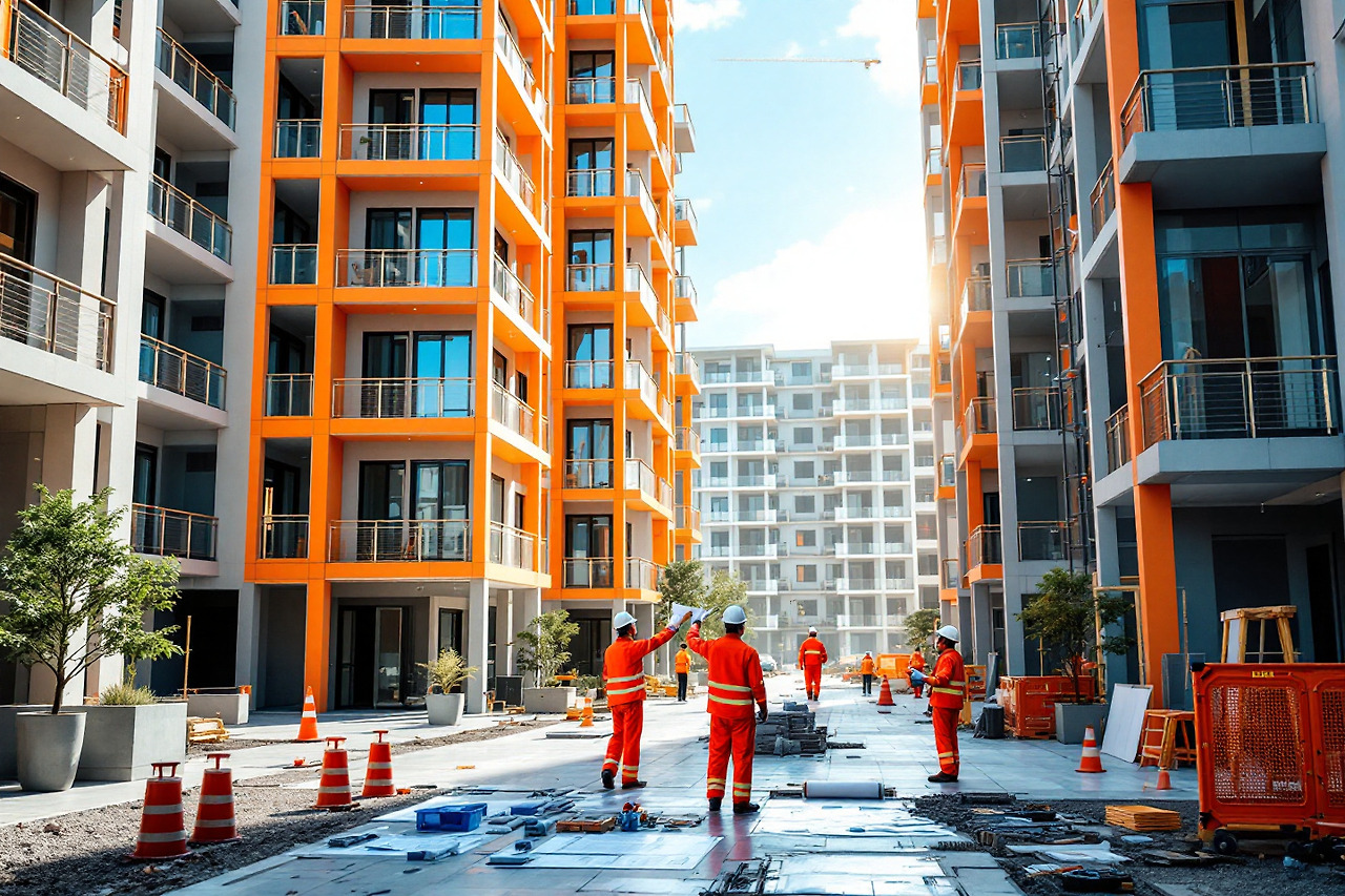 아피트 공사 현장