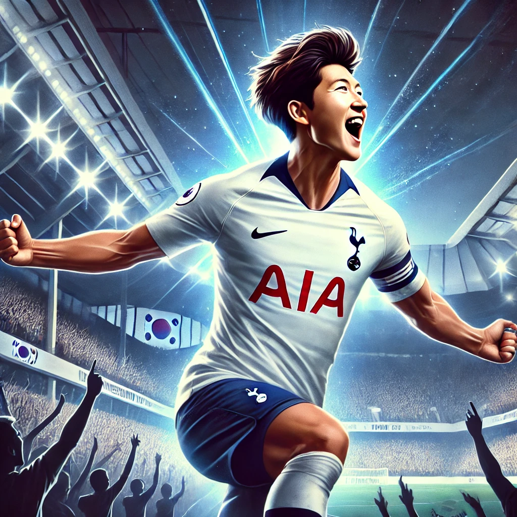 손흥민선수가 연상 되는 애니메이션 이미지