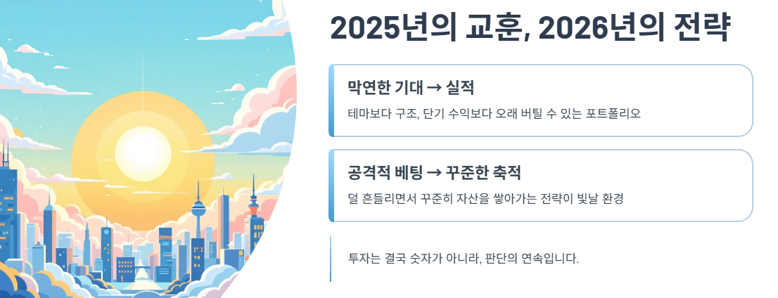 2025년의 교훈, 2026년의 전략