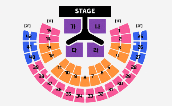 2023 싸이 콘서트 올나잇 스탠드 흰눈싸이로 좌석배치도