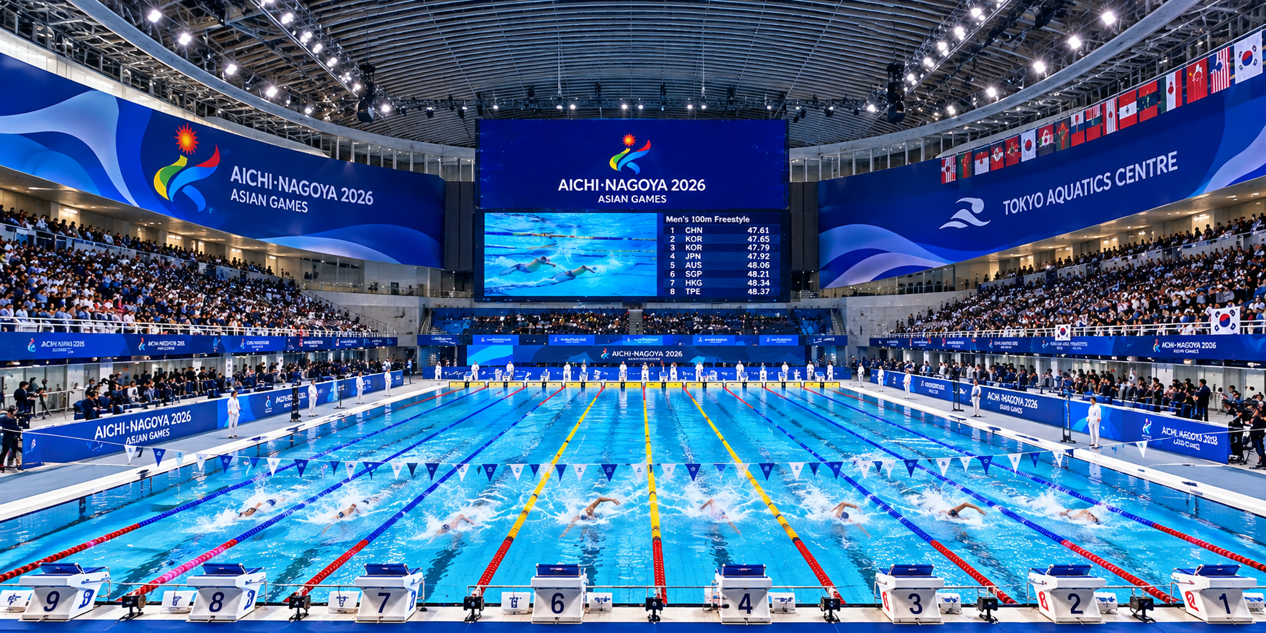 2026 아시안게임 수영 경영 결과 총정리/한국 선수들의 메달과 주요 경기