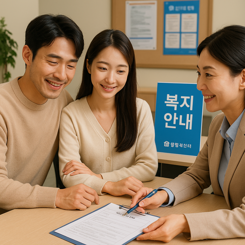 기초생활수급자, 생계급여 신청, 복지 지원 상담, 행정복지센터