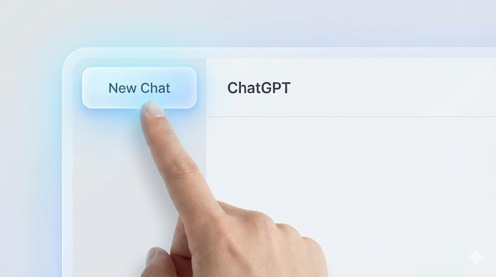 챗GPT 새 채팅 버튼 클릭 이미지