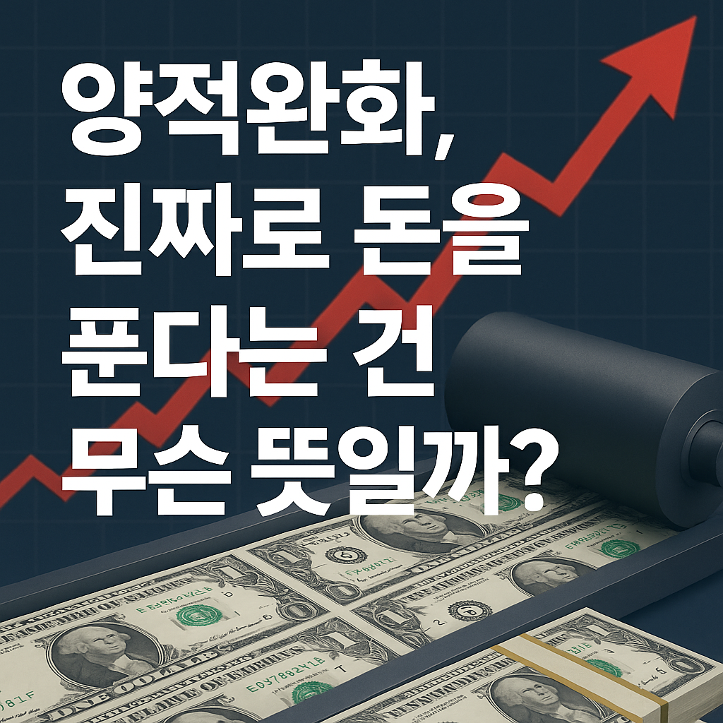 양적완화, 진짜로 돈을 푼다는 건 무슨 뜻일까?