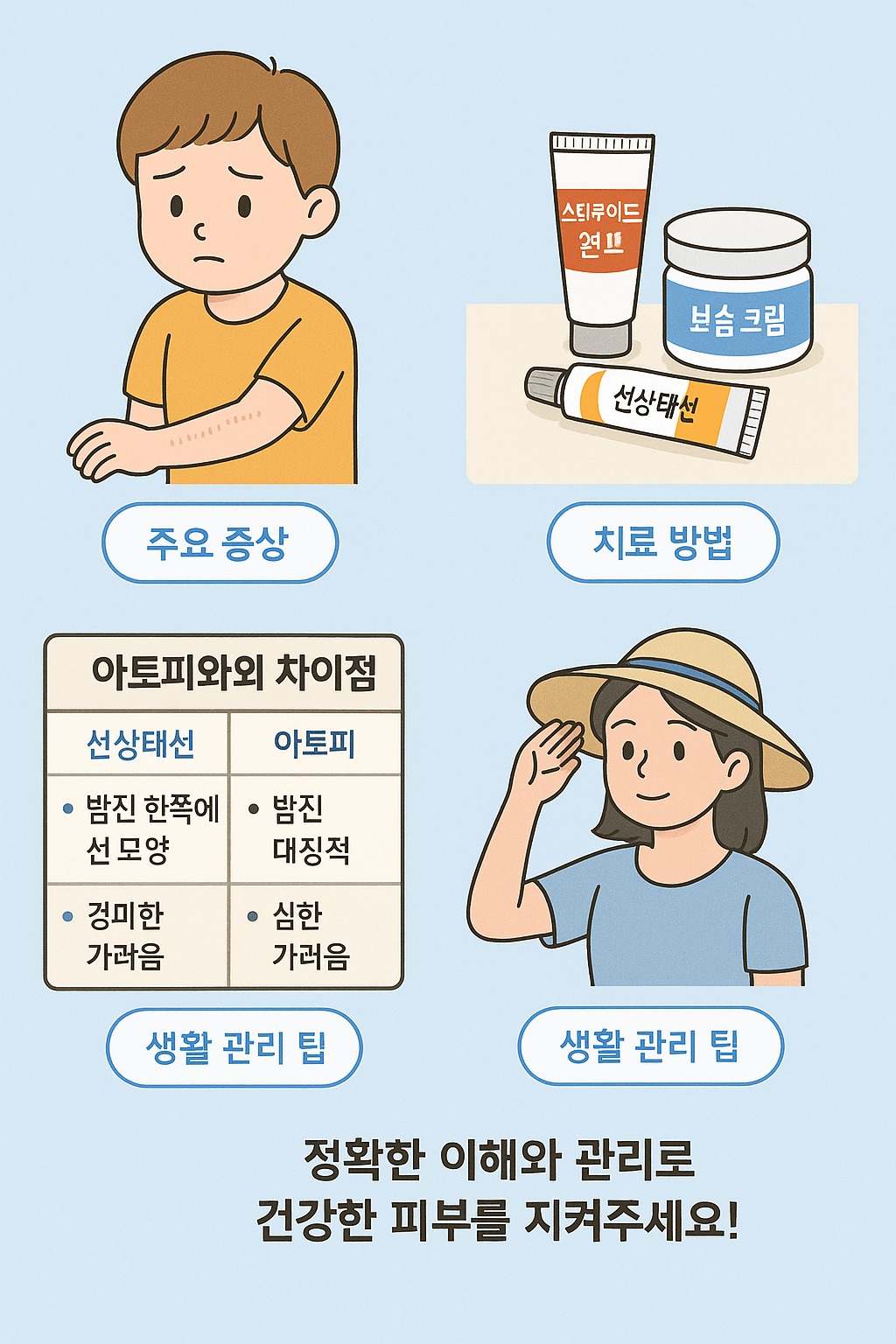 비슷한 듯 다른 두 피부 질환