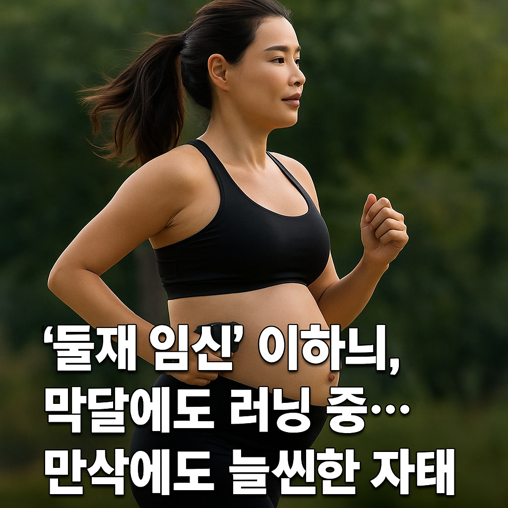 이하늬 막달에도 러닝중