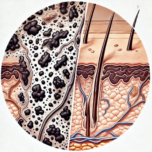 피부사타구니착색