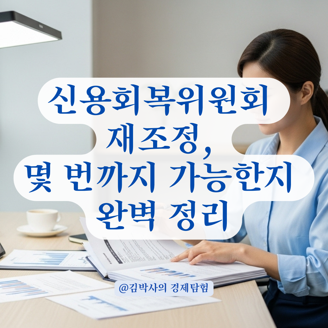 신용회복위원회 재조정, 몇 번까지 가능할까? 신청 전 꼭 알아야 할 기준 정리.