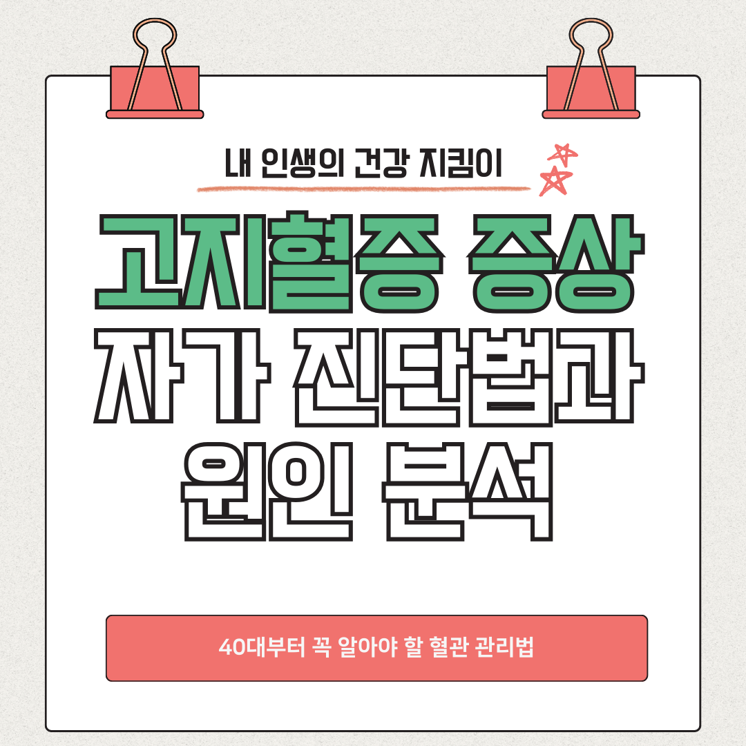 고지혈증 증상