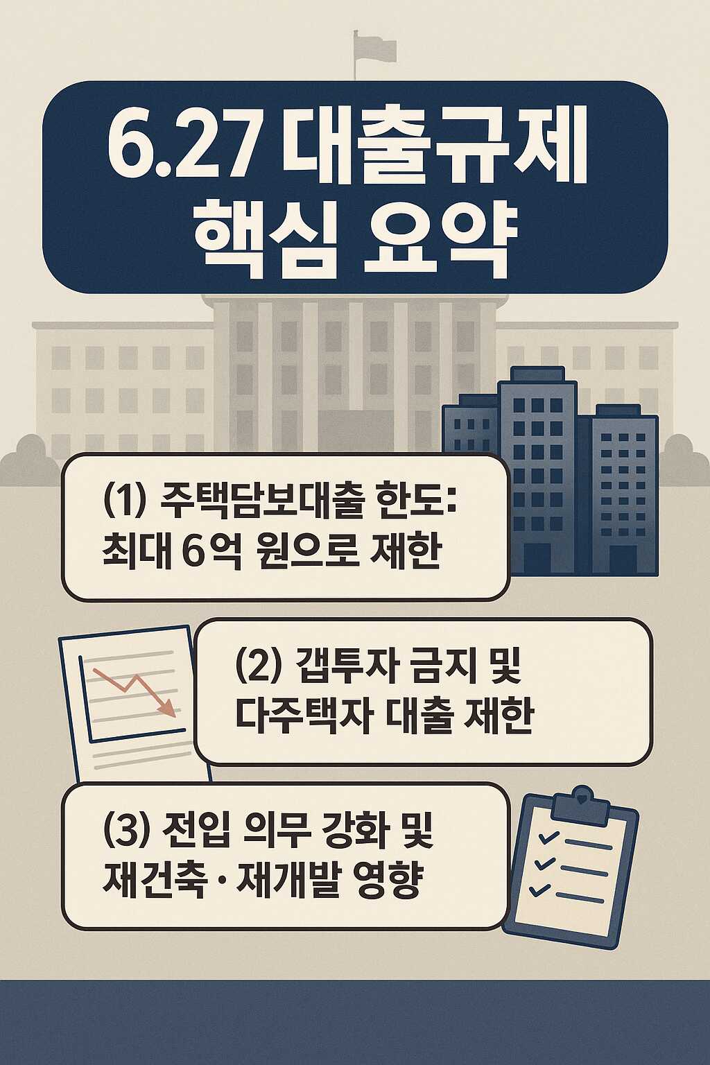 대출규제 정책 인포그래픽