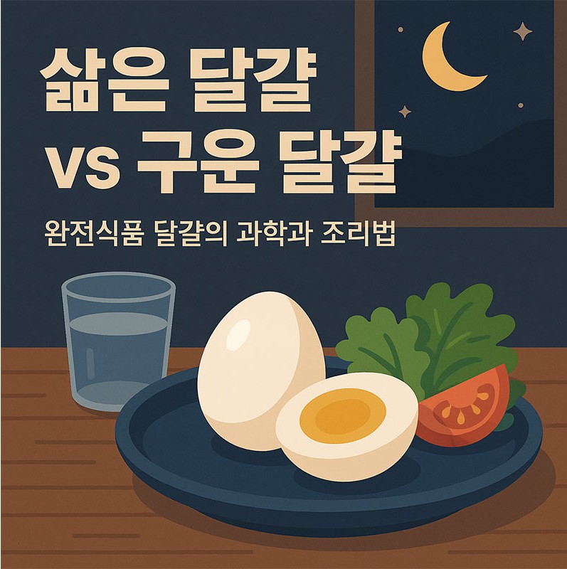 AI가 만들어준 삶은 달걀 vs 구운 달걀 완전식품 달걀의 과학과 조리법