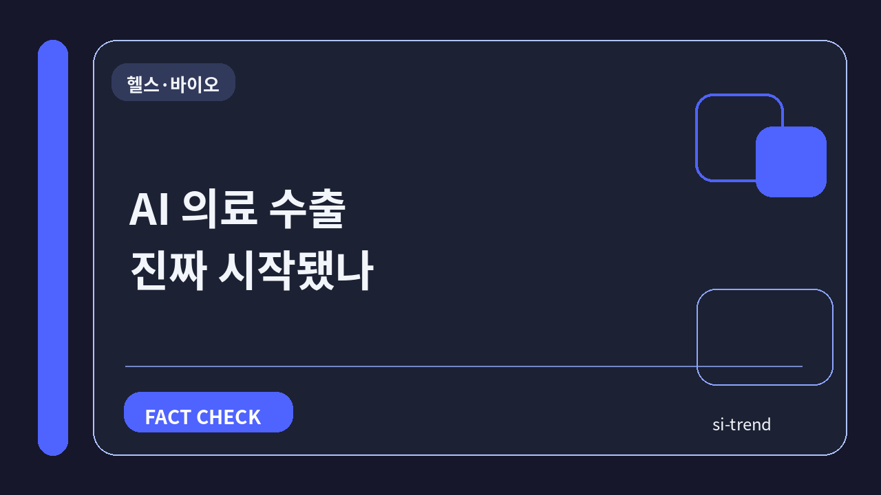 AI 의료 수출 진짜 시작됐나 썸네일